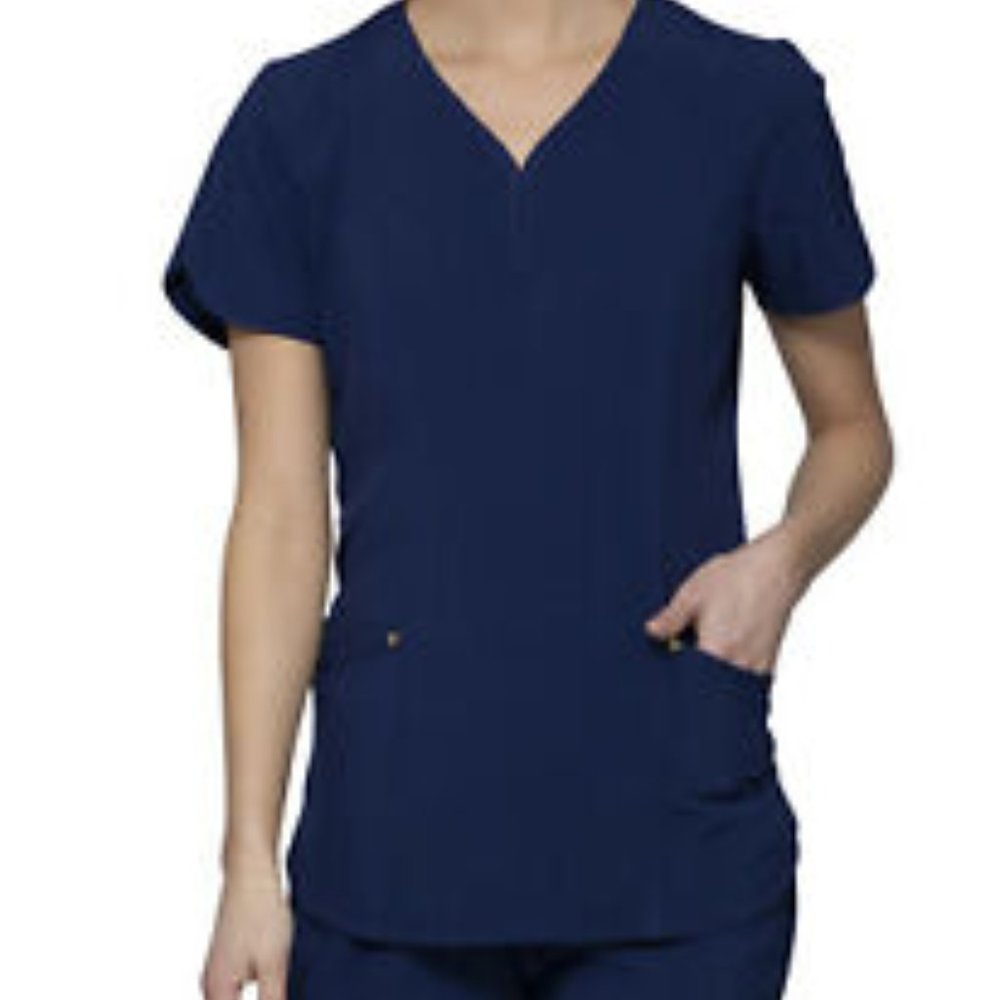 Heart soul Cobalt Blue Scrub Scrubs Top Small NWT New with Tags 🏷